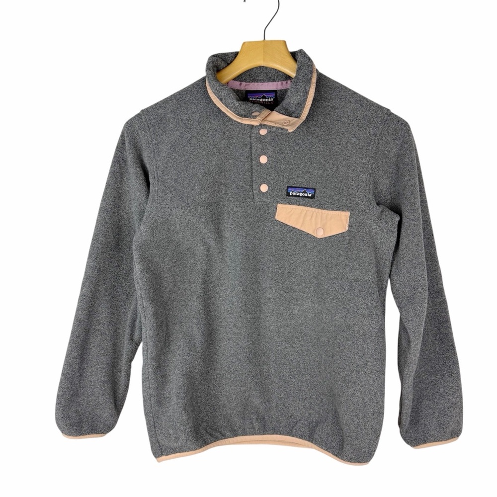 Patagonia Lightweight Synchilla Snap-T Fleece Pullover Gray Size XXS